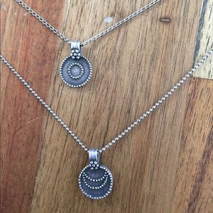 Satya Double Layer Sterling Silver Necklace